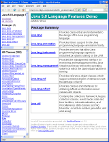 Framed HTML documentation