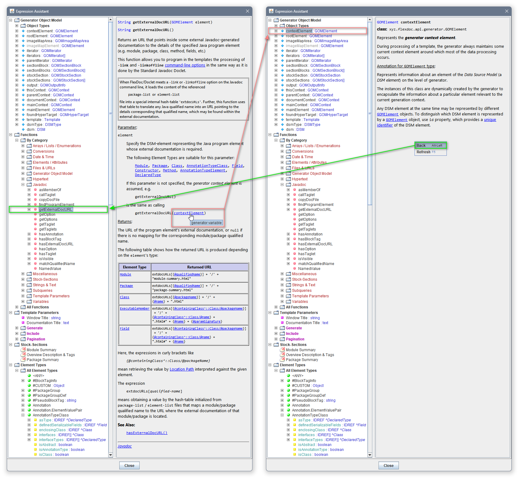 Expression Assistant Dialog